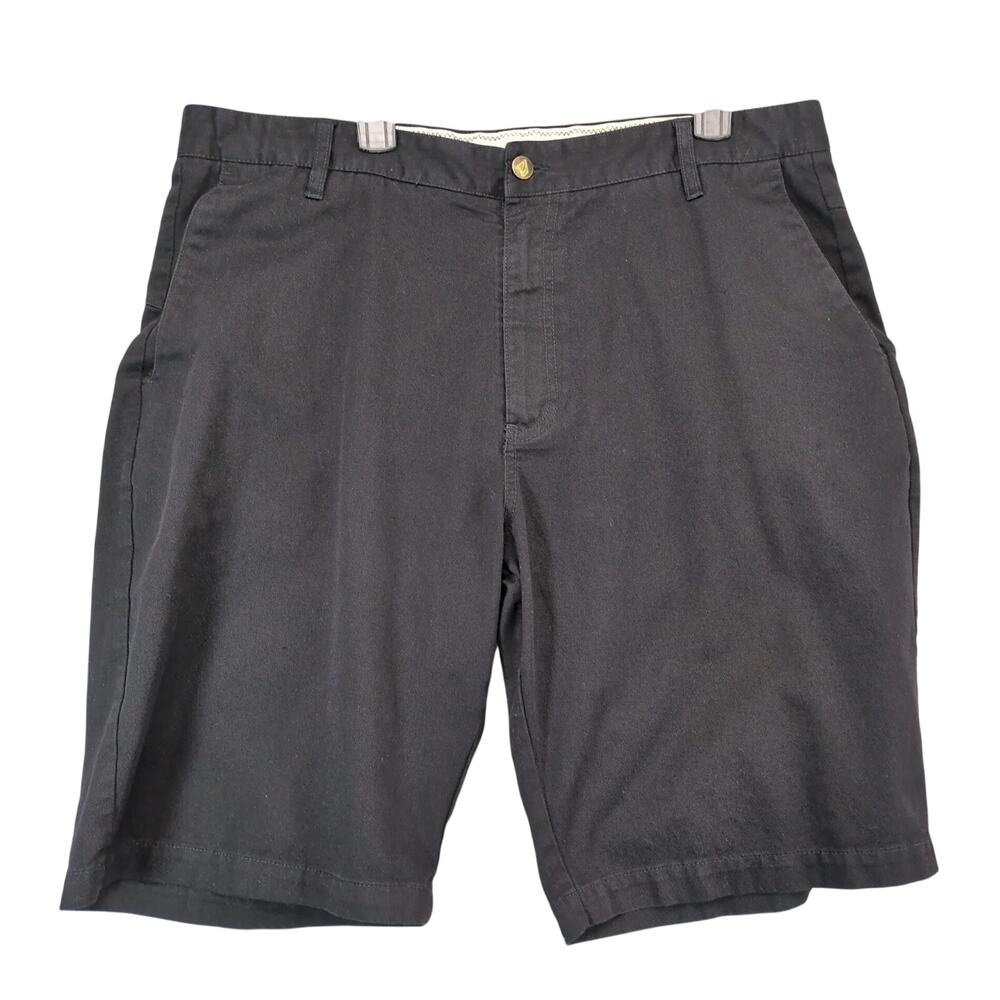 Volcom Black Bermuda Shorts Men's 38x10.5" Y2K Streetwear‎ Skater Surfer Grunge